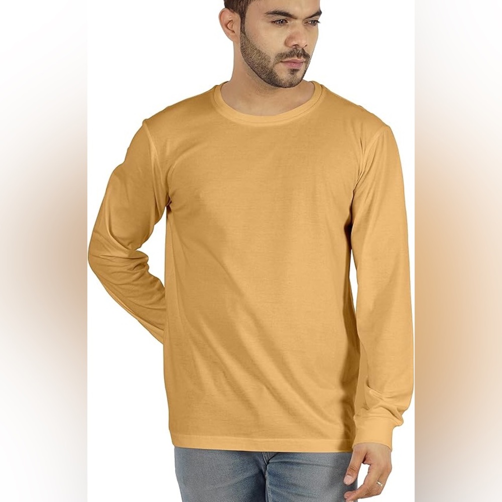 OLD NAVY, Men's Mustard Long Sleeve Shirt
